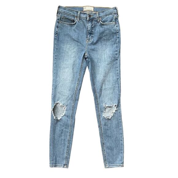 Free People Blow Out Knees Skinny Jeans 28 - Picture 1 of 8